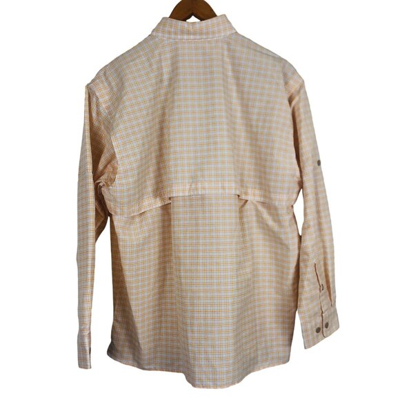 ORVIS Open Air Caster Button Up Shirt Sz Large Long-Sleeve Yellow Plaid NWT - Picture 7 of 11